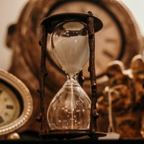 end of year hourglass